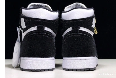 PANDA 1 WHITE AIR JORDAN BLACK 1030